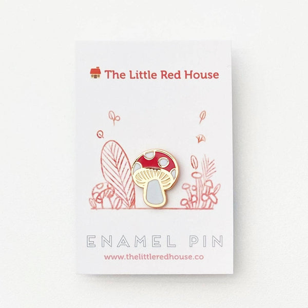 Small Mushroom Enamel Pin