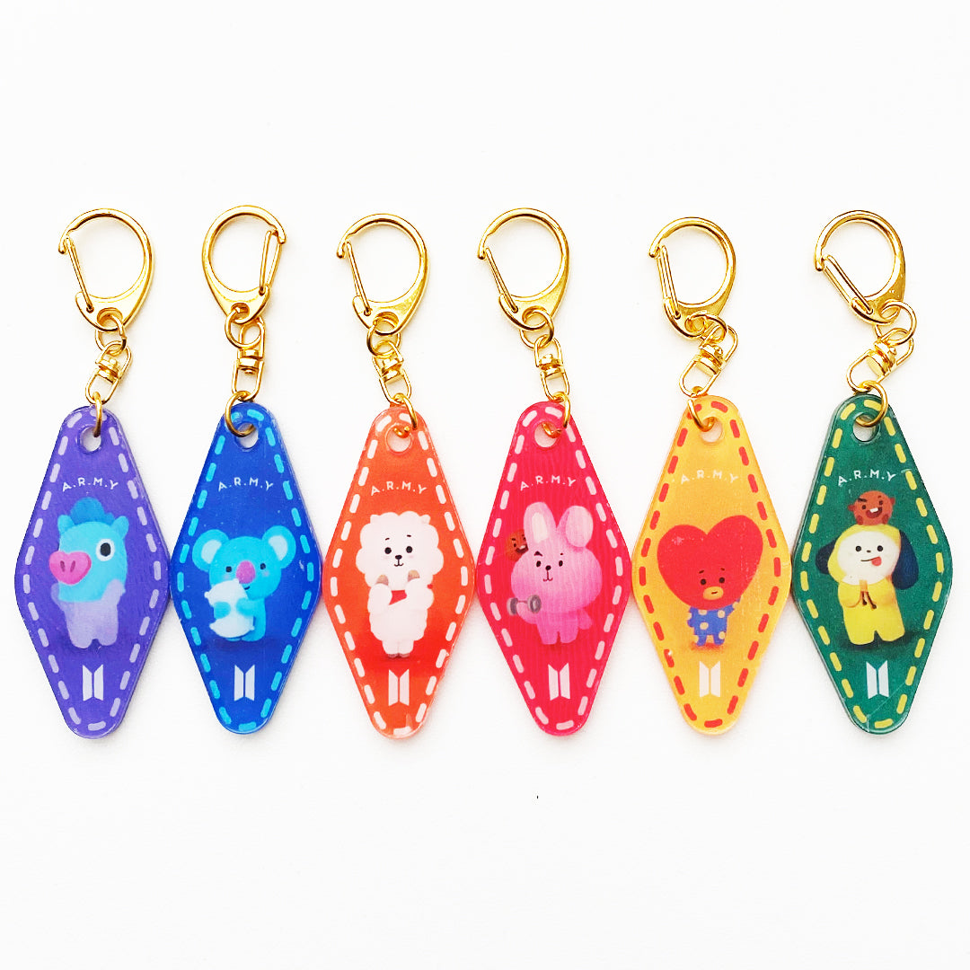 Fan Art: BT21 Keychain Set– The Little Red House Shop