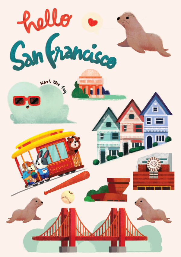 San Francisco Washi Stickers