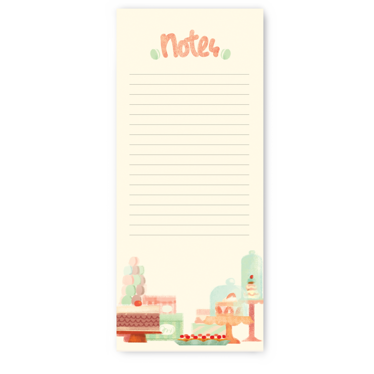 Cake Note Paper Cake Lined Notepad | The Little Red House– The Little Red House Shop