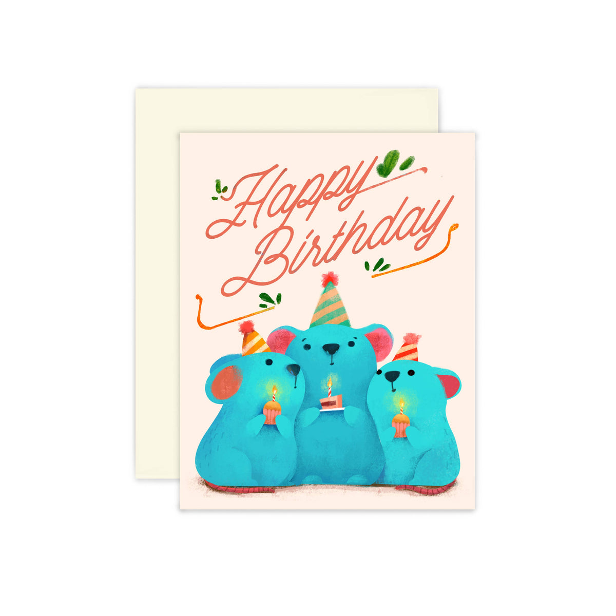 Mouse Birthday Card– The Little Red House Shop