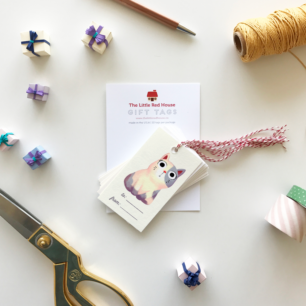 Chubby Cat Gift Tags